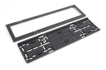 Рамка номера чёрная "Подходит для китайского и европейского автомобиля" (1шт) 8411 фото 2