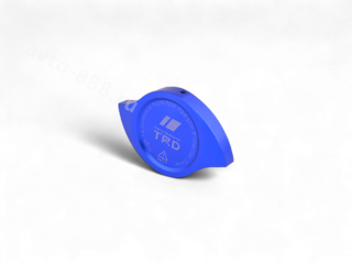 Декоративная накладка на крышку радиатора алюминиевая синий фото 5