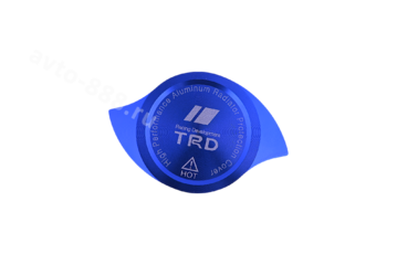 Декоративная накладка на крышку радиатора алюминиевая синий фото 1