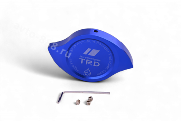 Декоративная накладка на крышку радиатора алюминиевая синий фото 2