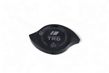 Декоративная накладка на крышку радиатора алюминиевая чёрный фото 4