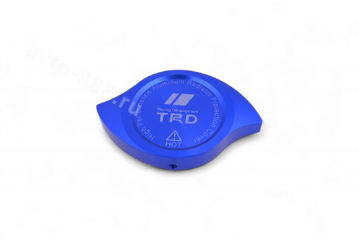 Декоративная накладка на крышку радиатора алюминиевая синий фото 4