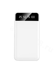 Повербанк 15000 с быстрой зарядкой для телефона портативный DA110 белый, шт фото 2