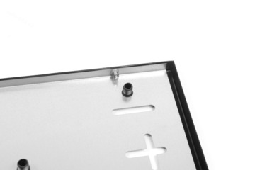 Рамка номера квадратная 29,5*17,7см чёрная (1шт) 8388 фото 5