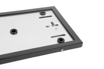 Рамка номера квадратная 29,5*17,7см чёрная (1шт) 8388 фото 4