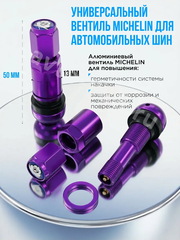 Вентиль для бескамерных шин 4шт. фиолетовый фото 2