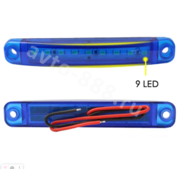 Фонари габаритные BD-0003 12/24V синий (20шт) фото 2