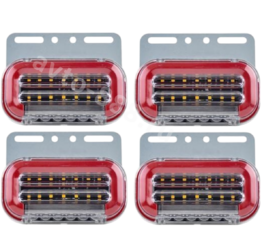 Фонари габаритные  59LED 24V (4шт) красный фото 2