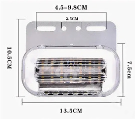 Фонари габаритные ST-6002 59LED 24V (4шт) белый фото 8