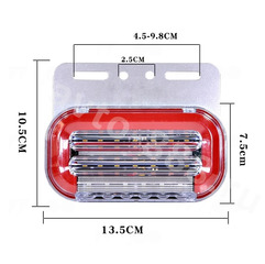 Фонари габаритные  59LED 24V (4шт) красный фото 4