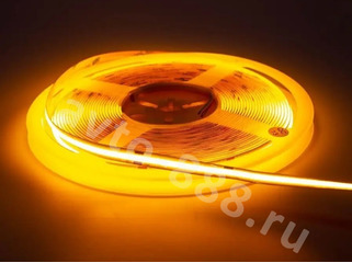 Светодиодная лента 5м COB-4Y (5шт по 1м) 12V жёлтый фото 1