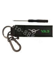 Брелоки на ключи кожа петля-карабин УАЗ 0395 фото 1