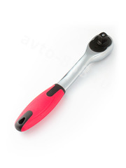 Трещотка для торцевых головок, Сr-V сталь, 72 зубца, 250мм  1/2 (изогнутый) фото 1