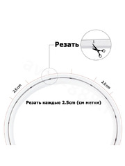 Светодиодная лента 5м Т2835  12V тёплый белый фото 2