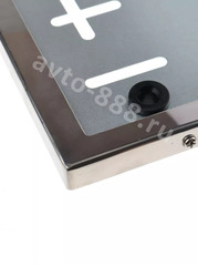 Квадратная рамка для номера тип 1А (290х170) ГОСТ, для японских и американских авто, хромированный фото 4