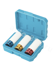 Набор головок ударных для литых дисков 17-19-21 мм, длина 87 мм, 3 шт фото 1