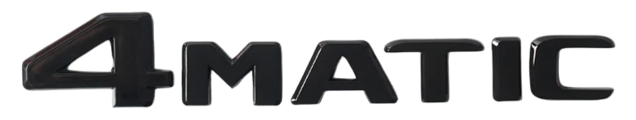 Надпись 4MAТIC чёрный 140*20мм BNL-018 фото 2