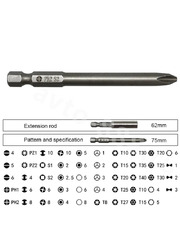 Набор бит для отвертки 9/world, 50 шт фото 2