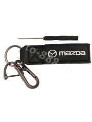Брелоки на ключи кожа петля-карабин MAZDA 0395 фото 1