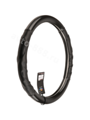 Оплётка на руль FAК-036A (M) чёрный р-р 37-38 см (цена за 5 шт) фото 1