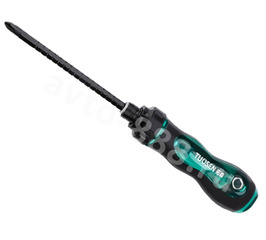 Реверсивная отвертка комбинированная PH 2, SL 6, двухсторонний стержень фото 2