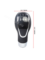 Ручка КПП перфорация чёрная+цифры фото 2