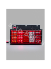 Задние габаритные огни для грузовиков с решеткой STP-01 24V 34.5*20.5см (2шт) фото 10