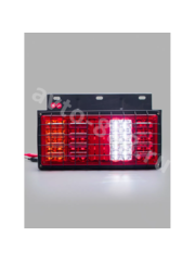 Задние габаритные огни для грузовиков с решеткой STP-01 24V 34.5*20.5см (2шт) фото 3