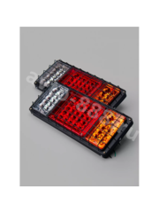 Задние габаритные огни для грузовиков STP140-2  24V решетка (2шт) фото 8