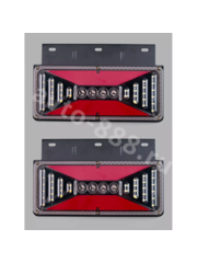 Задние габаритные огни для грузовиков STP-8-1 24V 33*20см (2шт) фото 9