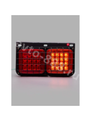 Фонарь задний грузовой с решеткой STP-12  24V 34.5*20см (2шт) фото 4