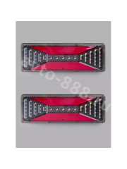 Задние габаритные огни для грузовиков STP-8-2 24V 46.5*13см (2шт) фото 3