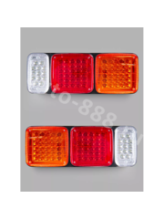 Задние габаритные огни для грузовиков STP-03 24V 41.5*15.5см (2шт) фото 8