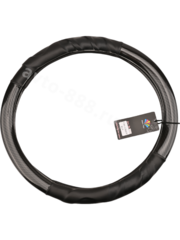 Оплётка на руль FAК-036A (M) чёрный р-р 37-38 см (цена за 5 шт) фото 2