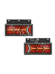 Задние габаритные огни для грузовиков D-2301  24V (2шт) фото 1