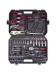 Набор инструментов SRUNV в кейсе 131 предмета черный фото 2