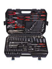 Набор инструментов SRUNV в кейсе 131 предмета черный фото 1