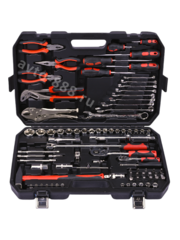 Набор инструментов SRUNV в кейсе 86 предмета черный фото 1