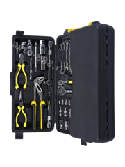 Набор инструментов и торцевых головок с принадлежностями в кейсе E110 предметов (чёрный) фото 4