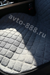 Чехлы автомобильные серый льняной, серая сетка фото 3