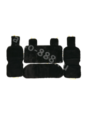 Комплект искусственная лохматая "Кролик Рекс" чёрный (4шт) фото 1