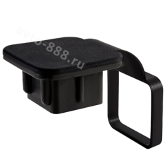 Резиновая заглушка с держателем для "американского" фаркопа, 50х50 мм фото 1