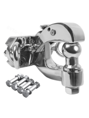 Фаркоп крюк с дополнительными петлями (PRADO FJ150) ХРОМ НЕ РЖАВЕЕТ фото 1