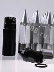 Комплект гаек-карандаш (лёгкие) R104 12*1,25 (20 шт, высота 55 мм) хром фото 16