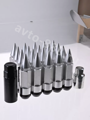 Комплект гаек-карандаш (лёгкие) R104 12*1,5 (20 шт, высота 55 мм) хром фото 8