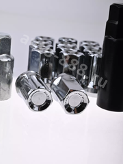 Секретки гайки F651 12*1,5 (16P+4+2, высота 32 мм) хром фото 3