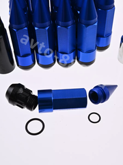 Комплект гаек-карандаш (лёгкие) R104 12*1,25 (20 шт, высота 55мм) синий фото 9