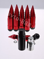 Комплект гаек-карандаш (лёгкие) R104 12*1,25 (20 шт, высота 55 мм) красные фото 7