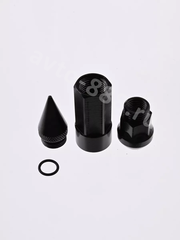 Комплект гаек-карандаш (лёгкие) R104 12*1,5 (20 шт, высота 55 мм) чёрные фото 3