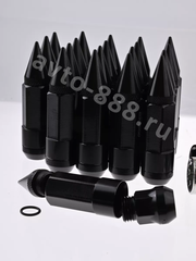 Комплект гаек-карандаш (лёгкие) R104 12*1,5 (20 шт, высота 55 мм) чёрные фото 8